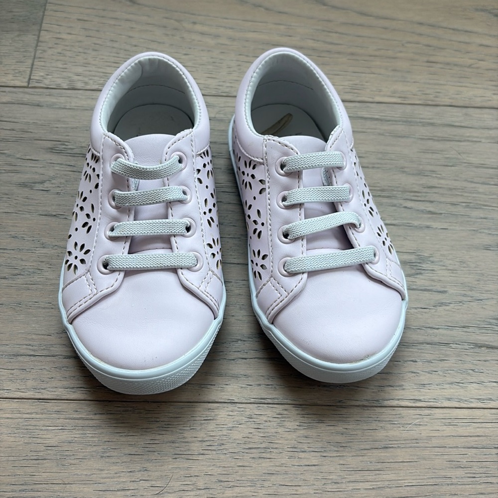 Janie & Jack light pink sneakers